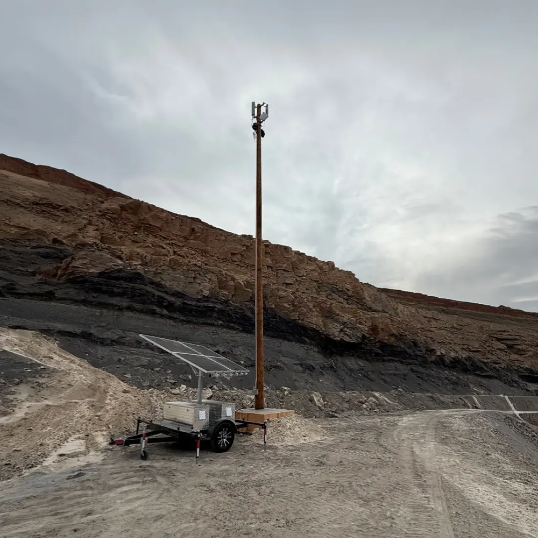 Img mining saddle rd solar pole antenna saddle Rd