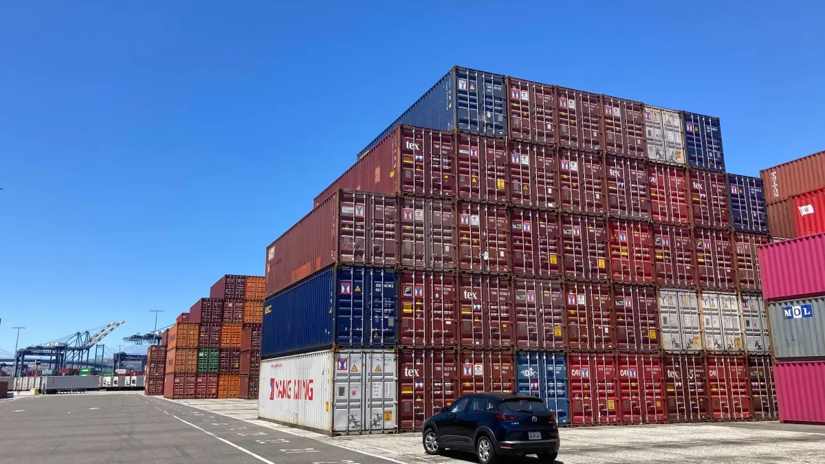 Coverage through stacked containers