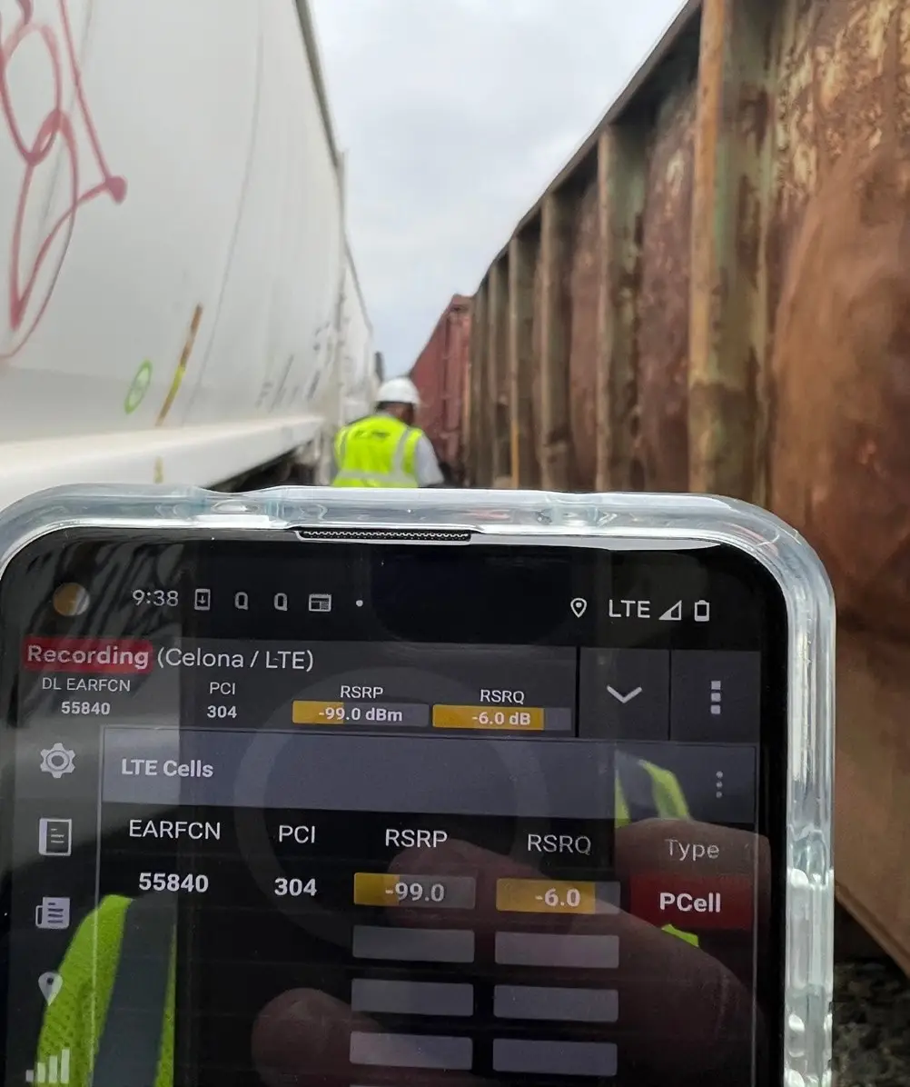 Railway yard celona lte readings