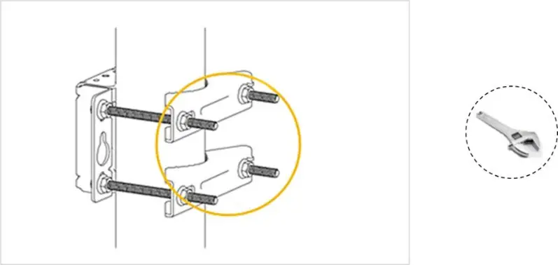 AP 21 pole mount - place bracket